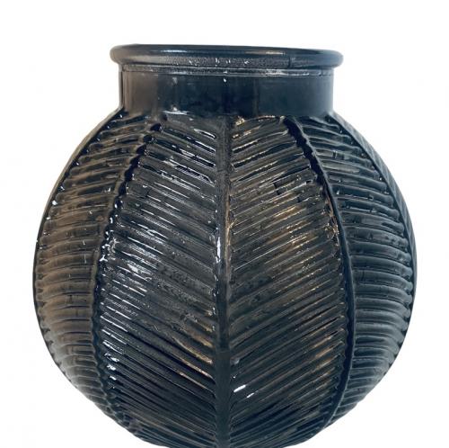 black-smoke-glass-vase